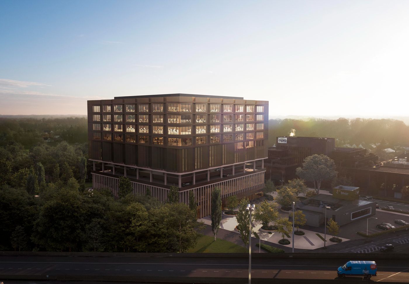 1.305 m² high-end nieuwbouw kantoren langs Kortrijksesteenweg - photo 1