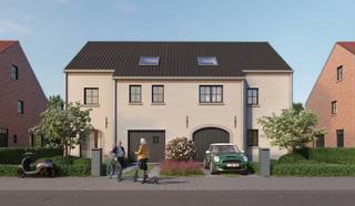 BINNENKORT TE KOOP - ZELE: landelijk gelegen halfopen nieuwbouwwoning op 667 m2 grond met uitgestrekt landelijk uitzicht - Indeling: gelijkvloers: inkomhal met toilet, ruime living met grote ramen die uitzicht bieden over de velden, ingerichte keuken met eiland (AEG- of SIEMENS-toestellen), berging/technische ruimte, inpandige garage - 1ste verdieping: 3 slaapkamers, apart toilet en badkamer met ligbad en grote inloopdouche - dakverdieping: zolder met mogelijkheid om extra kamers te voorzien (meerprijs op aanvraag) - vloerverwarming op gelijkvloers en verdieping via warmtepomp, ventilatie D, zonnepanelen - oprit en terras inbegrepen - 6% btw-tarief op de ruwbouw mogelijk (afhankelijk van de situatie van de koper)