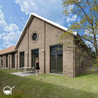 Deze moderne woning maakt deel uit van het nieuwbouwproject Ernest in Oudenaarde – een eigentijdse en duurzame woonontwikkeling op een gunstige locatie.<br /><br />Op het gelijkvloers komt u binnen via een uitnodigende inkomhal met een apart toilet, een ruime berging en een praktische slaapkamer. Van daaruit stapt u binnen in de lichtrijke leefruimte met open keuken – het kloppend hart van de woning. Grote raampartijen zorgen voor een directe verbinding met het aangename terras, ideaal voor een ontspannen moment of een diner in de buitenlucht.<br /><br />Op de eerste verdieping vindt u een nachthal, een apart toilet en een moderne badkamer met inloopdouche en dubbele wastafel. De twee volwaardige slaapkamers bieden alle comfort, terwijl de aparte vide ingezet kan worden als gezellige leeshoek, hobbyruimte of inspirerende werkplek.<br /><br />Een bijkomende troef is de aangename groenzone, die rust en privacy biedt en het buitengevoel versterkt.<br /><br />Deze woning combineert hedendaagse architectuur met functioneel wooncomfort – perfect voor wie modern en flexibel wil wonen.<br /><br />Alle oppervlaktes zijn BVO. EPC en KI zijn nog niet gekend.<br /><br />De foto’s zijn louter illustratief.