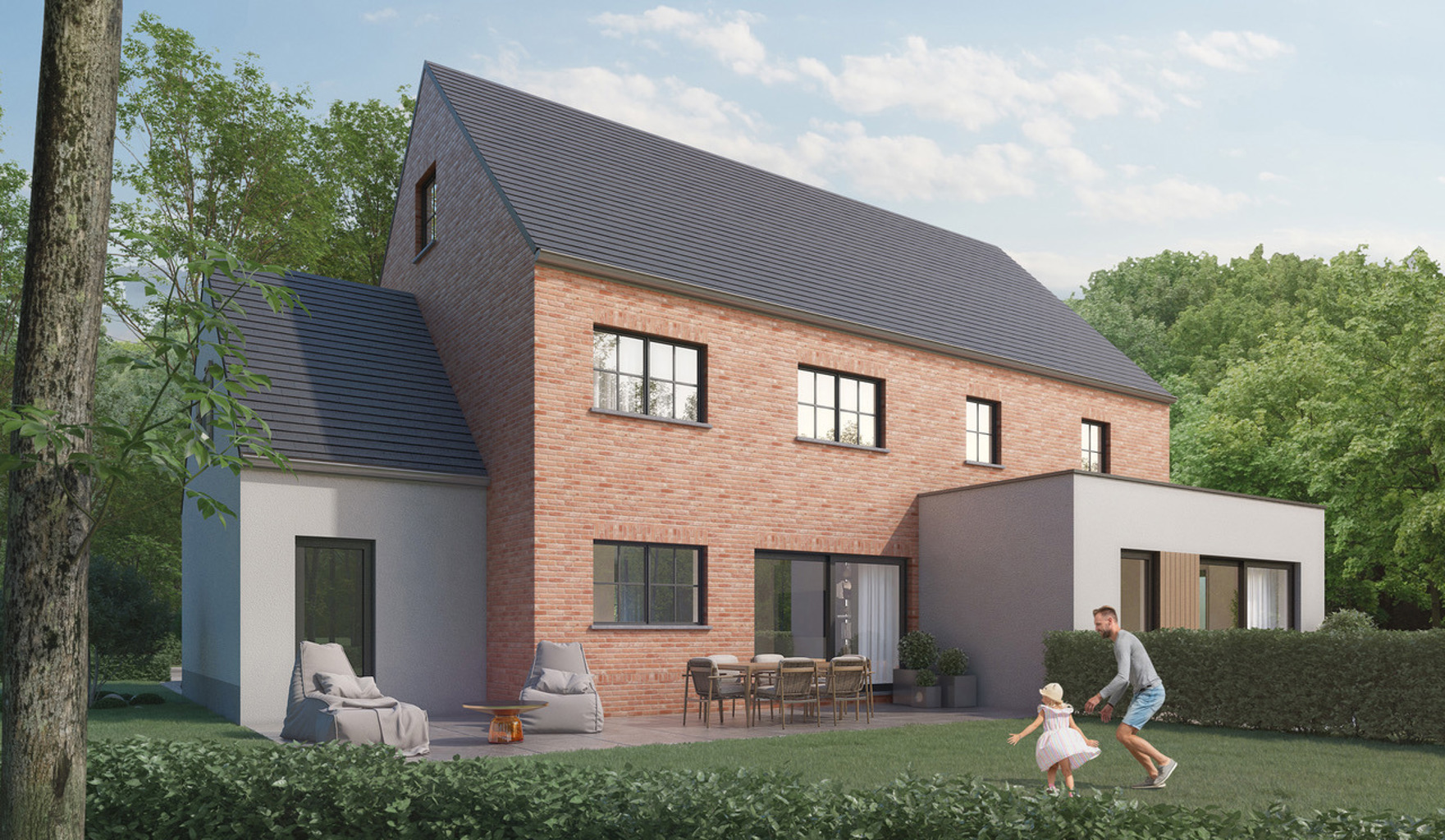 LOKEREN: rand Daknamse bossen: nieuwbouw HOB op ca 400 m2  - foto 3