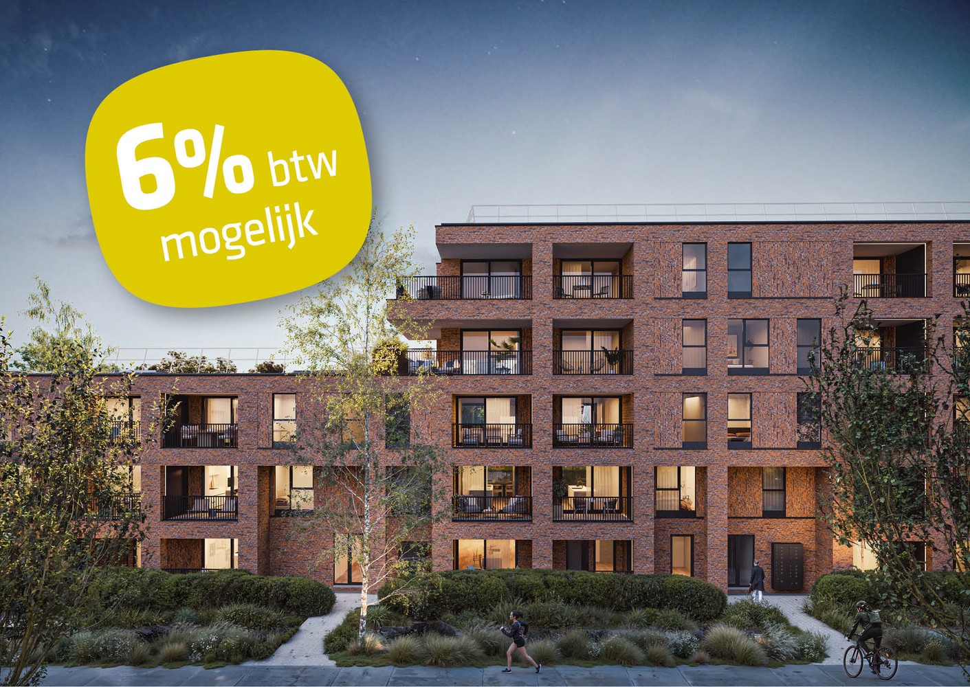 Appartement met 3 slpks en 2 terrassen (6% BTW mogelijk!) - foto 1
