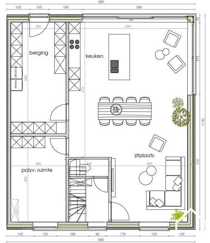 HALFOPEN NIEUWBOUWWONING MET 4 OF 5 SLPKS EN LANDELIJK ZICHT OP 510M² - foto 5