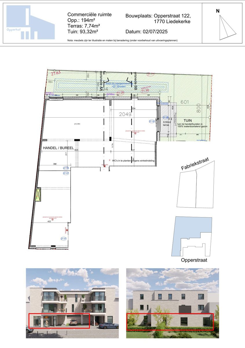 RESIDENTIE OPPERHOF gelijkvloerse ruimte kantoor/winkel - foto 2