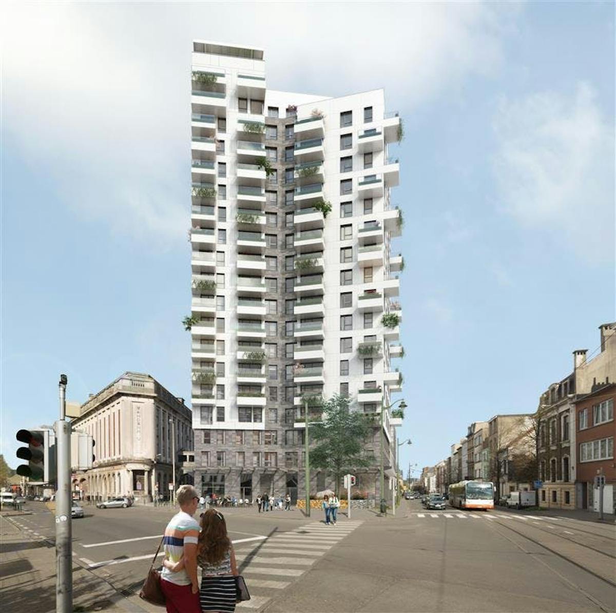 Ondergrondse autostaanplaats te koop recht tegenover het Weststation in het project EKLA.