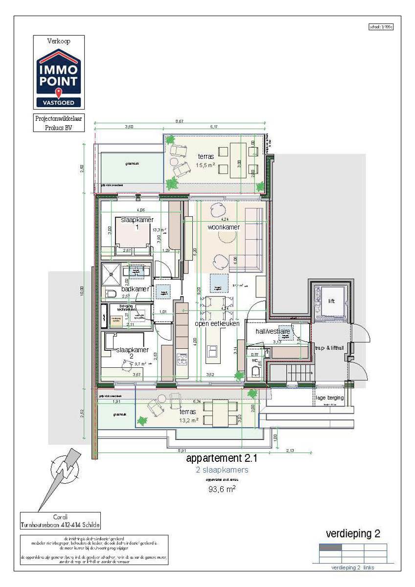 APPARTEMENT 2DE VERDIEPING IN HET CENTRUM - foto 2
