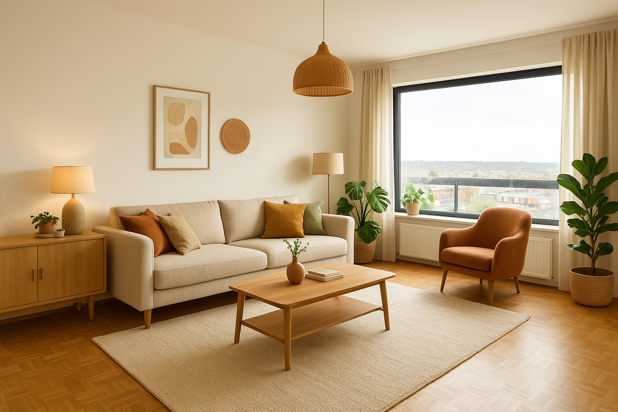 Degelijk appartement met 2 slk en terras met prachtig zicht.  - foto 1