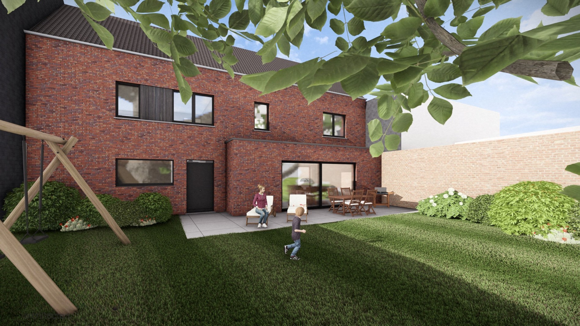Nieuwbouwwoning met grote garage en tuin - 4 slpks ! - foto 5