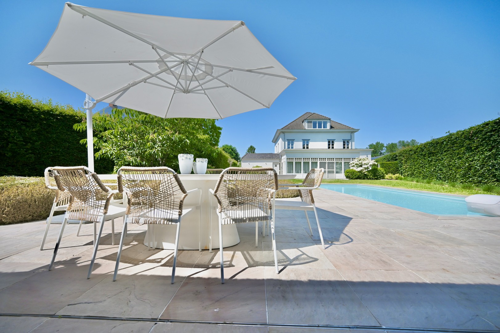 Exclusieve witte manoir met zwembad, poolhouse en weide in het pittoreske Hingene - foto 3