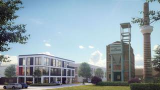 Bâtiment industriel récent comprenant 758 m² d'espace de stockage, 909 m² de bureaux et 110 m² de terrasses ensoleillées à vendre, idéalement situé...