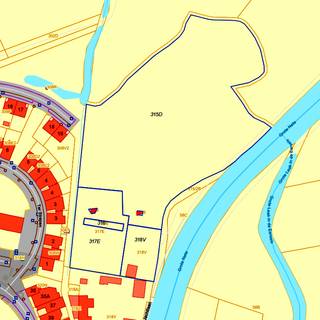 4 kadastrale percelen hooiland gelegen achter Karel Govaertstraat nr 51 en wegenis naar de grond rechts van nr 51 en links van de Grote Nete...