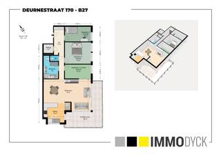 Ligging: Appartement te Mortsel, gelegen op de 4° verdieping (met lift) en aan de achterzijde van het gebouw Indeling: Inkomhal met ingemaakte...