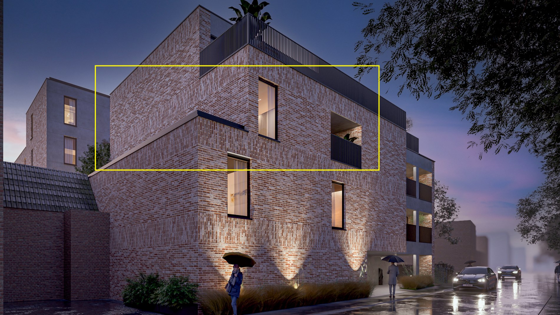 Nieuwbouwappartement met 2 slaapkamers en ruim terras uitgevend op de binnentuin, in res. De Motte, vlakbij het centrum van Hoeselt - foto 2