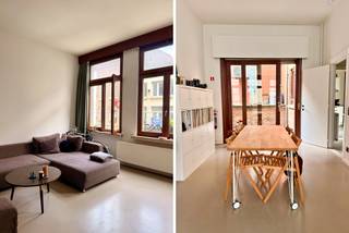 <p><strong>Welkom in dit toffe triplex-appartement ('s eigenlijk bijna een huis, hé) met drie slaapkamers én terras. Hier kom je thuis in het centrumste centrum van Antwerpen, waardoor jij nooit iets hoeft te missen. Het openbaar vervoer ligt (letterlijk) aan je voeten - en de winkels schuilen achter hoek: klopt, de Meir is vanaf nu jouw achtertuin! Je staat hier zo aan Opera of de Ossenmarkt. Hier heb je licht, ruimte en charme.</strong><br /><br /><strong>Leven en koken op 't eerste<br /></strong>Je komt dit appartement binnen op de eerste verdieping, waar de lichtrijke en gigantische leefruimte je verwelkomt. Hier vind je eveneens de keuken terug: je hoeft dus geen trappen te doen na 't koken! <br /><br /><strong>Slapen en tot rust komen op 't tweede <br /></strong>Wandel je de draaitrap op, dan kom je de eerste twee - opvallend ruime - slaapkamers tegen. 'Kiezen verliezen' is hier dus niet van toepassing! Verder vind je hier ook de badkamer, die uitgerust is met een ligbad, douche en wastafel. Hier vind je trouwens ook de aansluiting voor wasmachine terug. En, goed nieuws: het toilet is apart!<br /><br /><strong>Nog eens slapen en aperitieven op 't derde</strong><br />En volg je de trap vervolgens nog een verdiepje hoger? Dan kom je terecht in de master bedroom, met aansluitend een zalig, zuidgericht terras. Aperitieven, hoog boven jouw Stad? Dat wordt vanaf nu dagelijkse kost...<br /><br /><strong>En dan, het allerbelangrijkste...</strong> <br />Deze knapperd is vanaf 1 september beschikbaar, aan een huurprijs van €1.380. De maandelijkse kosten bedragen €200 en dekken al je nutsvoorzieningen. Overtuigd? Vraag snel een bezoek aan!</p>