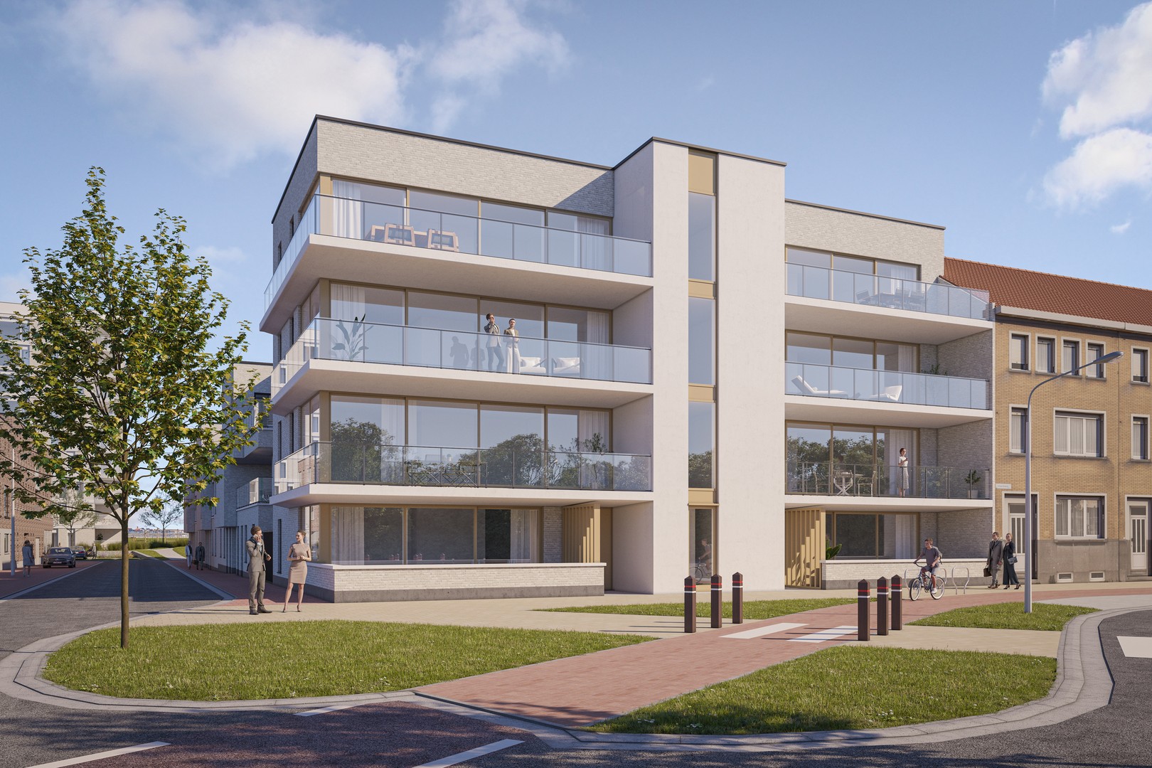 Ruim nieuwbouwappartement met 2 slaapkamers en zuidgericht terras in project De Blauwe Parel - foto 1