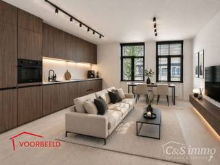 Dit charmante vernieuwde appartement met terras gevestigd in een klein gebouw, biedt een perfecte balans tussen comfort en stijl, gelegen in de levendige en vernieuwende wijk Stuivenberg. <br />Dit appartement ligt op wandelafstand van het parkcomplex Stuivenbergsite.<br />Bij binnenkomst inkomhal met een apart toilet. De lichtrijke leefruimte van ca. 29m² aan de straatzijde biedt een sfeervolle omgeving om te ontspannen, terwijl de luxueuze open keuken volledig is uitgerust en veel opbergruimte biedt.<br />De slaapkamer van ca. 12m² is gelegen aan de rustige achterzijde, en geeft toegang tot het terras. De moderne ingerichte douchekamer is voorzien van een ruime douche en stijlvol badkamermeubel. Daarnaast is er een handige aparte berging met aansluitingen voor wasmachine en droogkast. De buurt is een bruisende buurt van culturen, bekend om zijn kleurrijke supermarktjes en tal van culinaire verrassingen. Bovendien bevindt u zich op slechts enkele minuten wandelen van het openbaar vervoer: tram, bus en treinstation. Privatieve kelderberging. Elektriciteit conform. Goede EPC score. Centrale verwarming privatief. Gebouw met lage onkosten.