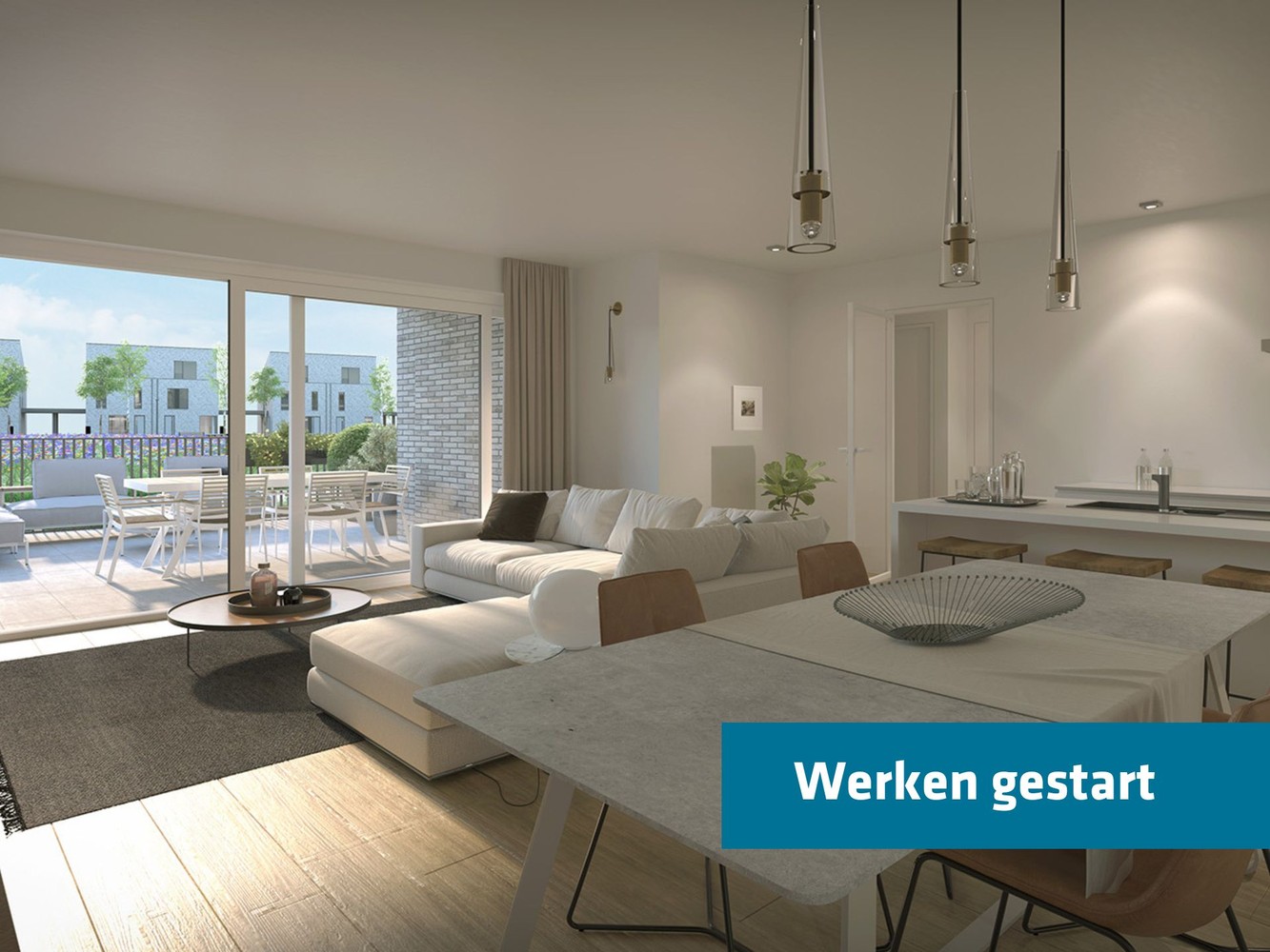 Gelijkvloers appartement met riant terras - foto 1