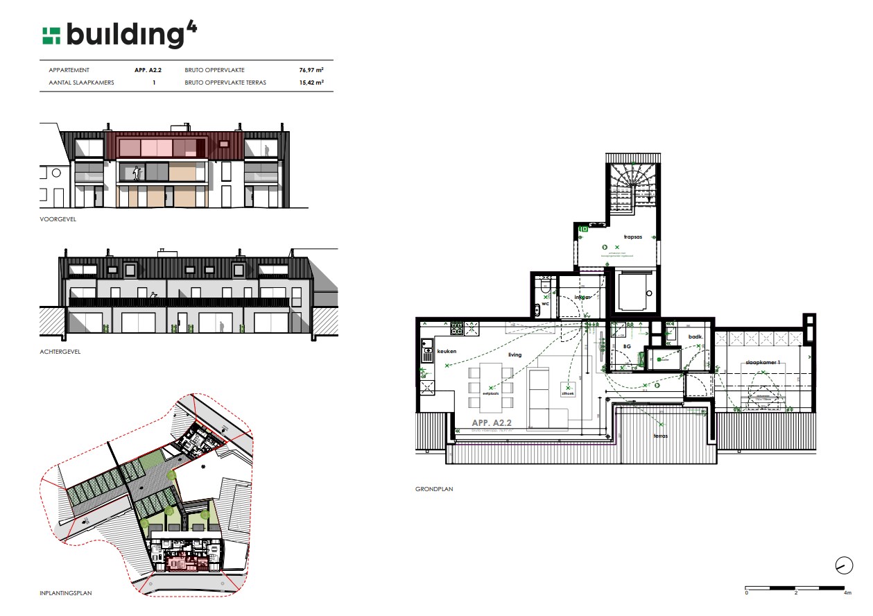 Appartement met terras vlak bij de markt te Meulebeke (Tielt). - foto 2