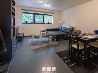 <span><strong>APPARTEMENT OP DE EERSTE VERDIEPING MET TERRAS, 1 SLAAPKAMER, AUTOSTAANPLAATS, GARAGE EN KELDERBERGING IN HET CENTRUM VAN DILSEN <br /><br />TROEVEN<br /></strong>- Gelegen in het centrum van Dilsen. Alle belangrijke voorzieningen in de buurt! <br />- Momenteel verhuurd. Ideale investering! <br />- EPC- label C: energiezuinig pand. <br />- Elektriciteit conform! <br />- Asbestveilig pand!<br />- Privatieve kelderruimte, autostaanplaats en garage.<br />- Terras. <strong><br /></strong><strong><br />KELDERVERDIEPING (-01) <br /></strong>- Privatieve kelderruimte.<strong><br /><br />VERDIEPING +01<br /></strong>- Inkom (1,40m x 4,00m = 5,60m²): tegelvloer. <br />- Woonkamer (6,00m x 4,00m = 24,00m²): tegelvloer. </span><br /><span>- Keuken (2,50m x 2,40m = 6,00m²): geïnstalleerde keuken met onderkasten, bovenkasten, keramische kookplaat, dampkap, oven, koelkast, dampkap; spoeleiland met spoelbak, onderkast en zitplaats, tegelvloer.</span><strong><span><br /></span></strong>- Slaapkamer 1 <span> (3,00m x 3,40m = 10,20m²): schuifraam naar het terras, tegelvloer. </span><br /><span>- Badkamer (2,35m x 1,60m = 5,60m²): geïnstalleerd badmeubel met enkele lavabo; aansluiting wasmachine, douchecabine, hangtoilet, wandbetegeling, tegelvloer.</span><br /><br /><span><strong>EXTERIEUR</strong></span><span><strong><br /></strong><span>- Garage aan de achterzijde van het perceel bereikbaar via achtergelegen weg.<br />- Autostaanplaats gelegen achter gebouw, eveneens bereikbaar via achtergelegen weg.</span><br />- Terras (3,50m x 3,50m = 12,25m²): Trap naar het gelijkvloers.<br /><br /><span><strong>EXTRA</strong><br />Voor de verkoop van de afzonderlijke appartementen zal een basisakte opgesteld dienen te worden. De vermelde verkoopprijs is exclusief het aandeel in de kost van deze basisakte en landmeter. De vermelde KI's kunnen naar aanleiding van het creëren van de basisakte wijzigen. <br /><br /><strong>TOELICHTING VERHUURD APPARTEMENT</strong><br />Dit appartement wordt momenteel verhuurd. De koper dient dus rekening te houden met het lopende huurcontract. De huurovereenkomst opzeggen voor eigen bewoning kan van zodra u eigenaar bent en mits een opzegtermijn van 6 maanden. U dient er rekening mee te houden dat de huurder deze termijn krijgt om een nieuwe woning te zoeken.</span> <br /><br />Bekijkt u deze advertentie via een aanverwante vastgoedsite, surf dan zeker naar onze website <strong>www.N78vastgoed.be</strong> voor een uitgebreide beschrijving en foto's. <strong>Meer info: +32 (0)89 86 18 88 of info@N78vastgoed.be.</strong></span>