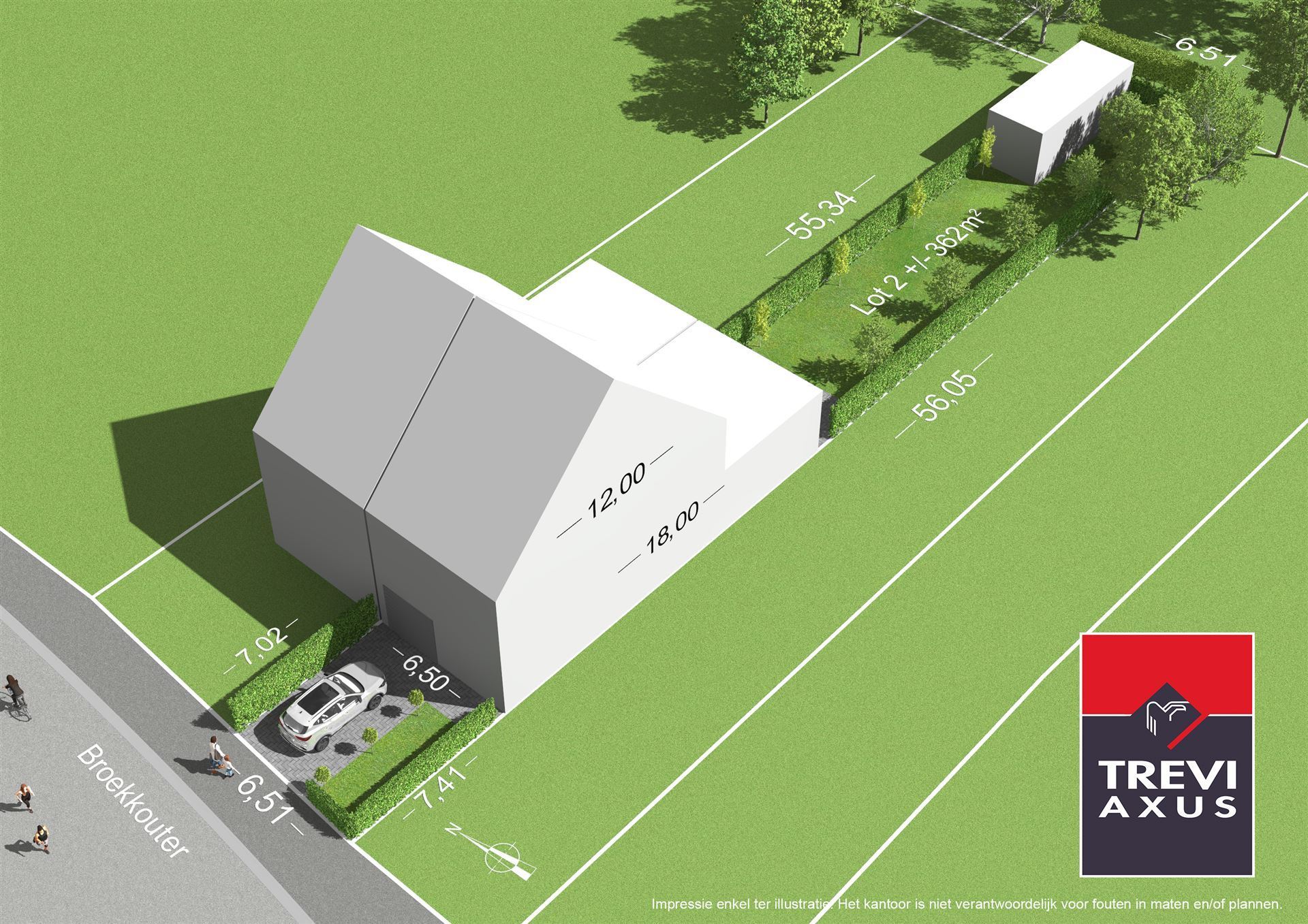 Bouwgrond 362m² voor gesloten bebouwing - foto 2