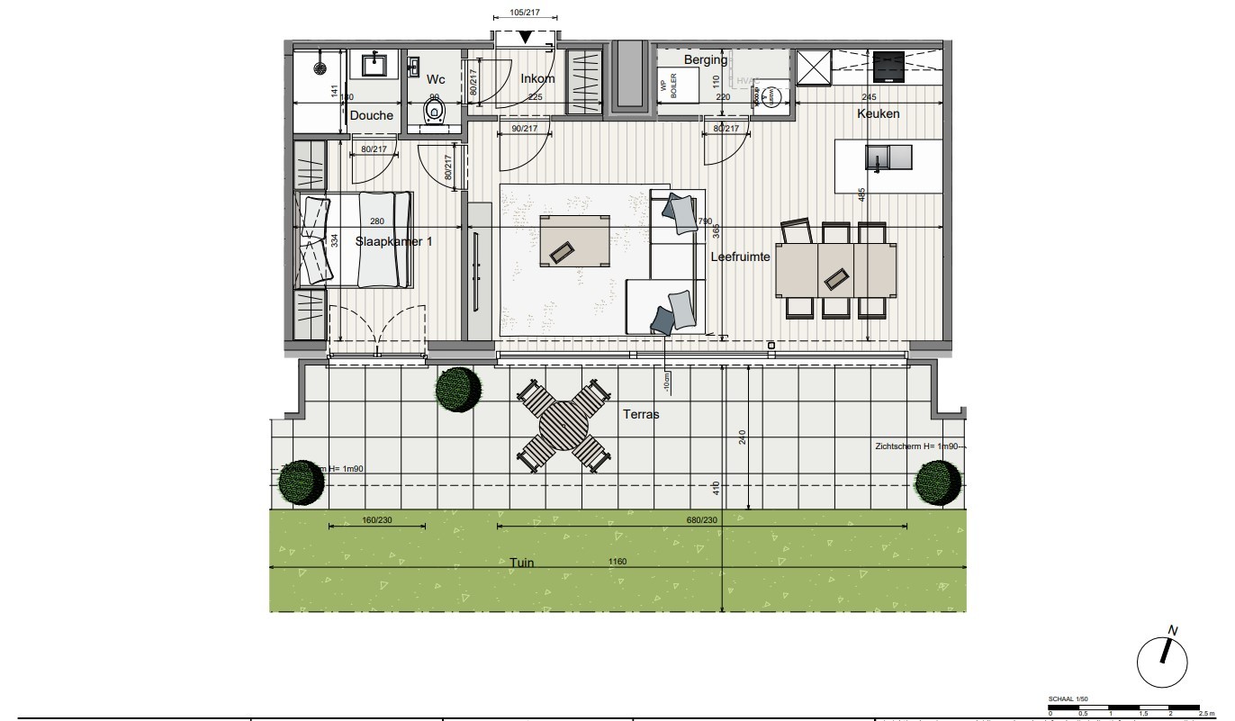 1 slaapkamer, zonnig terras - photo 5