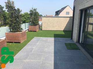 Studio met mezzanine in O.L.V.- Olen nabij het stationLichtrijke woonkamer (tegels; 17,49m²) met open keuken die geïnstalleerd is met dubbele...