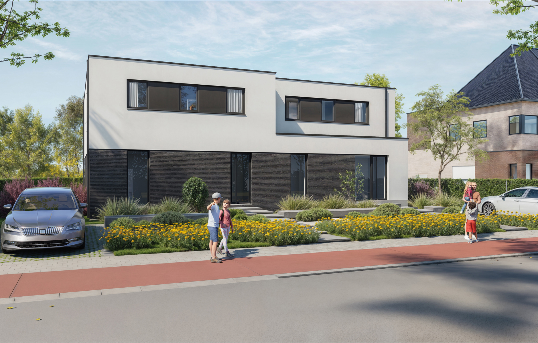 Moderne, energiezuinige (BEN) nieuwbouwwoning in het landelijke Kalfort - foto 3