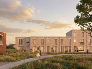 Langs de Bredestraat in Oostakker ontwikkelt Hectaar een nieuwe, groene woonwijk met 28 duurzame woningen, bestaande uit 9 halfopen en 19 gesloten bebouwingen. De woningen liggen rond een autovrij binnengebied, waardoor een rustig en kindvriendelijke woonbuurt ontstaat. Elke woning beschikt over een privatieve tuin en een eigen parkeerplaats. De buurt wordt aantrekkelijk dankzij ruime groenzones, nieuwe aanplantingen, een collectieve moestuin en een gedeelde fietsenberging. De ligging biedt een vlotte verbinding met zowel het centrum van Oostakker als de invalswegen richting Gent. In de nabije omgeving vind je winkels, scholen, openbaar vervoer en recreatie, terwijl het project zelf uitgroeit tot een kleinschalig en aangenaam woonerf.<br /><br /><strong>Indeling van de woning:</strong><br />Gelijkvloers: een inkomhal met gastentoilet, ruime en lichtrijke leefruimte met open keuken, praktische berging.<br />Verdiep: een nachthal met apart toilet, 3 volwaardige slaapkamers, aparte berging en badkamer met ligbad, inloopdouche en dubbel lavabomeubel. <br />Er is een vaste trap naar het tweede verdiep voorzien met in totaal 4 ruime slaapkamers, een aparte bering en toegang tot het dakterras.<br /><br /><strong>Waarom kiezen voor dit project: </strong>
<ul>
<li>Verlaagd btw-tarief van 6% voor afbraak en heropbouw</li>
<li>Aantrekkelijke lanceringsprijzen</li>
<li>Volledig aangelegde en omheinde tuin</li>
<li>Eigen parkeerplaats met voorbereidingen voor elektrische laden</li>
<li>Vloerverwarming op het gelijkvloers in combinatie met lucht/water warmtepomp, inclusief zonnepanelen </li>
<li>Regenwaterput van 7.500 liter aangesloten op toiletten, wasmachine en buitenkraan</li>
<li>Inclusief private tuinberging</li>
</ul>
Of je nu op zoek bent naar een gezinsvriendelijke thuis of een slimme investering overweegt, dit project biedt een unieke combinatie van ligging, duurzaamheid en woonkwaliteit.<br />Contacteer ons vandaag nog voor meer informatie of een afspraak op ons kantoor.