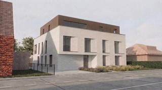 Exclusief woonproject in het centrum van Zandhoven:<br /><br />Voor wie ruim en luxueus wil wonen in de dorpskern, bieden wij dit nieuwbouwproject, Residentie Bruyneel, aan. Deze residentie combineert moderne luxe met functioneel design. Gelegen in het pittoreske Zandhoven, biedt dit project exclusieve woongelegenheid met hoogwaardige afwerking.<br /><br />Deze stijlvolle residentie telt 4 ruime luxe-appartementen en 1 exclusief dakappartement, telkens met een ruim zuid-gericht terras. De appartementen op het gelijkvloers hebben bovendien een mooie privatieve tuin. Achteraan het perceel zijn ruime privatieve autostaanplaatsen (2 per appartement waarvan 1 overdekt). Daar is ook een gemeenschappelijke fietsenberging voorzien. Ondergronds zijn er privatieve kelders. De aankoop van de autostaanplaatsen en een kelder is verplicht bij de aankoop van een appartement. <br /><br />Dit project is een realisatie van Struyf Building van Zandhoven, een gekend bedrijf die in de regio tal van referenties kan voorleggen. Het ontwerp is van de hand van architectenbureau Studio Noord, die andermaal voor een doordachte en stijlvolle architectuur hebben gezorgd. Elk appartement heeft ruime afwerkingsbudgetten en is uiteraard energiezuinig dmv het gebruik van een lucht-water warmtepomp, in combinatie met zonnepanelen. Het E-peil van deze appartementen ligt onder 20! <br /><br />De verkoop geschiedt onder BTW op de constructies (aankoop aan 6% BTW mogelijk, vraag naar de voorwaarden) en registratierechten op grondaandeel. Geen voorafgaande betalingen-volledige betaling bij oplevering van het appartement! Voor meer info of een verkennend gesprek, contacteer Karin 0486/97 84 27 of karin@reds.be.