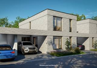 Welkom in een kleinschalig nieuwbouwproject van zeven stijlvolle gezinswoningen, centraal gelegen tussen de kerk en het gemeentehuis van Weelde. Deze uitstekende ligging combineert de charme van een dorpscentrum met het comfort van alle dagelijkse voorzieningen op wandelafstand. Bovendien geniet u van een vlotte verbinding naar de omliggende gemeenten en de Nederlandse grens, terwijl de groene omgeving garant staat voor rust en ontspanning.<br />De woningen werden ontworpen met aandacht voor ruimte, wooncomfort en duurzaamheid. Op het gelijkvloers vindt u een inkomhal met gastentoilet, een ruime leefruimte met veel natuurlijk licht en een mooi zicht op de private tuin, een volledig ingerichte keuken en een praktische berging. Daarnaast beschikt elke woning over een inpandige carport en een eigen oprit. Op de verdieping bevinden zich drie volwaardige slaapkamers en een stijlvolle badkamer, uitgerust met een dubbel badkamermeubel, een ruime inloopdouche, een vrijstaand designbad en een toilet. De hoogwaardige afwerking en doordachte indeling zorgen voor een aangename woonervaring, zowel voor jonge gezinnen als voor koppels die op zoek zijn naar een toekomstgerichte woning.<br />Ook op energetisch vlak beantwoorden deze woningen aan de hoogste verwachtingen. Dankzij de combinatie van een lucht-waterwarmtepomp, vloerverwarming, ventilatiesysteem C+, kwalitatieve isolatie en hoogrendementsbeglazing wordt een E-peil lager dan 30 nagestreefd. Dit vertaalt zich in een optimaal wooncomfort, een lagere energiefactuur en een duurzame investering voor de toekomst.<br />Bovendien krijgt u inspraak in de afwerking van uw woning. Verschillende keuzemogelijkheden laten toe om materialen en afwerkingen af te stemmen op uw persoonlijke smaak en budget, zodat uw nieuwe woning écht als thuiskomen aanvoelt.<br />Ontdek deze unieke woonkans in het hart van Weelde en geniet van comfortabel, energiezuinig wonen op een toplocatie.