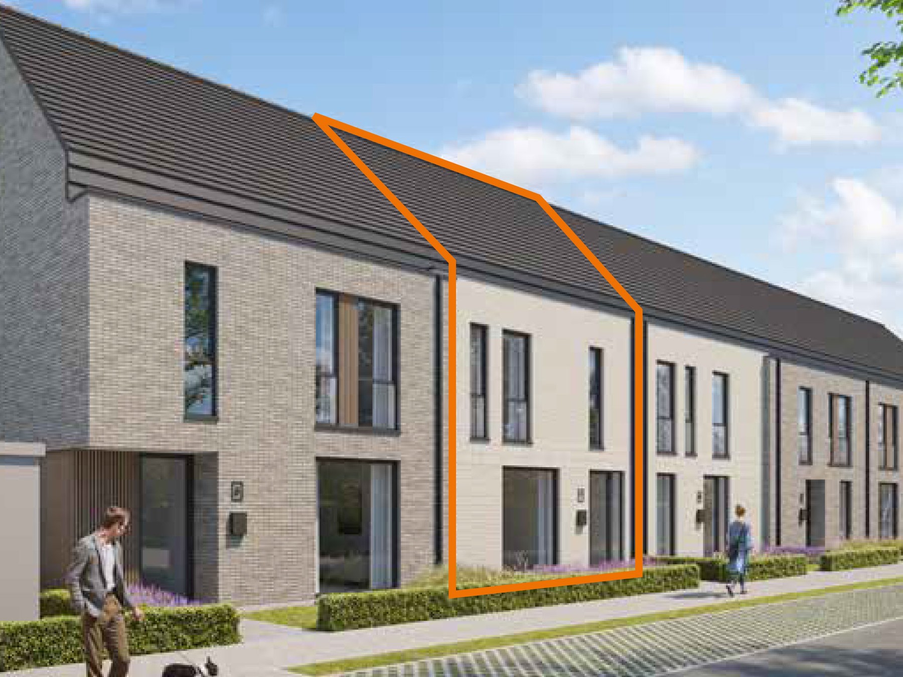 Lot 7 Moderne gesloten energiezuinige woning (196 m²) met 3 slaapkamers - foto 1