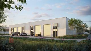 Nieuw bedrijfsgebouw van 3.681 m² opslag,  180 m² showroomruimte, 179 m² kantoren en 38 privatieve parkeerplaatsen  te koop. Uitermate...