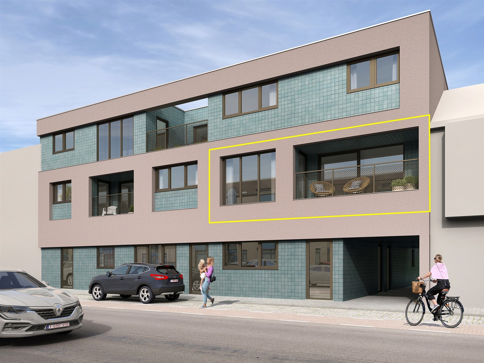 Nieuwbouw 2 slaapkamer appartement in centrum Wetteren - foto 1