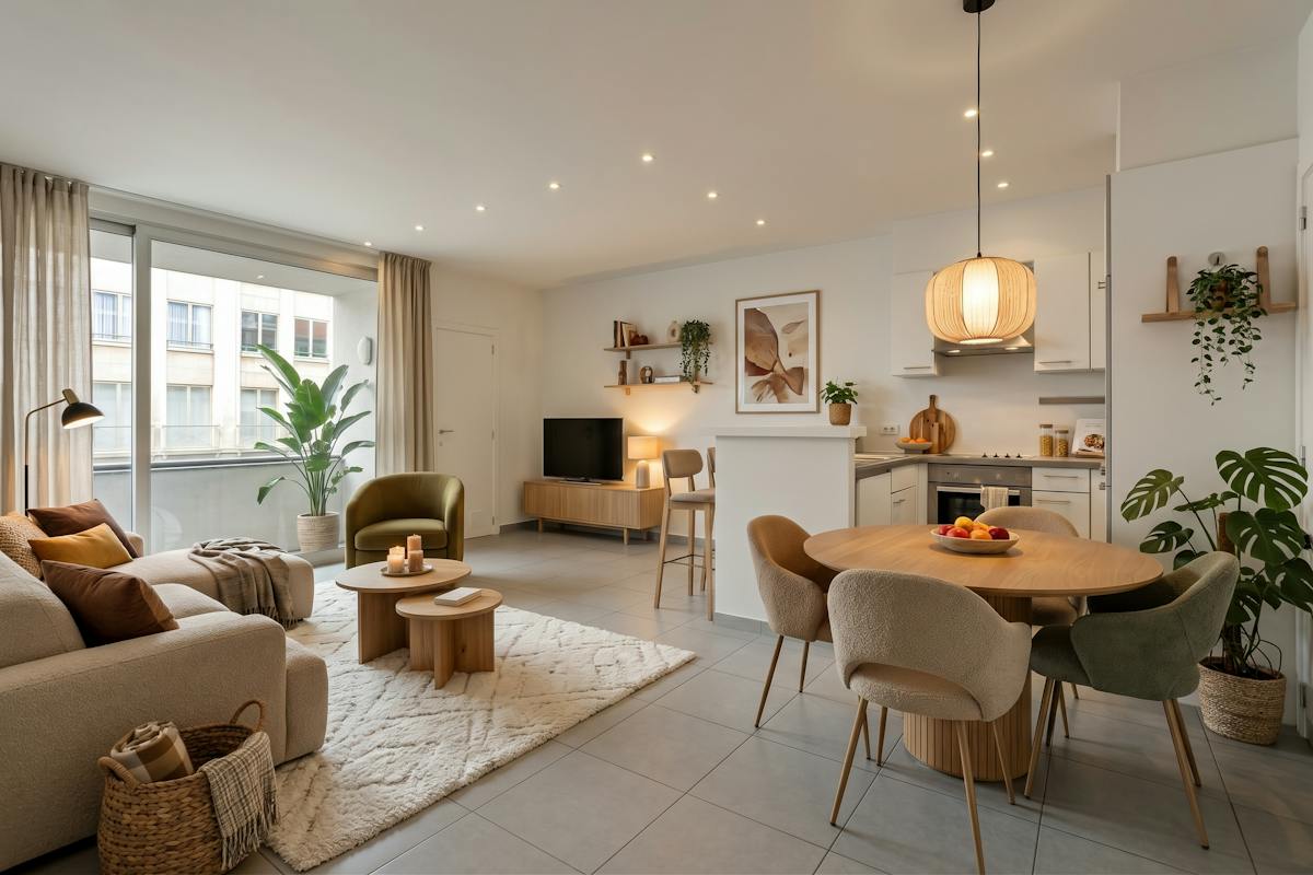Gerenoveerd 1-slaapkamer appartement te koop in centrum Kortrijk - foto 1