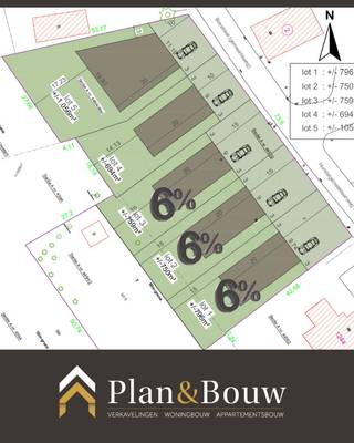 Unieke kans: 5 villa loten te koop in Merelbeke-Melle, waarvan 3 loten aan 6% BTW-tarief.<br />Op zoek naar de perfecte plek voor jouw droomvilla? Wij bieden 5 bouwgronden aan op de Hundelgemsesteenweg 1242, met een adembenemend zicht op de Makegemse Bossen en een ideale zuidelijke oriëntatie. Ideaal gelegen in een rustige, groene omgeving nabij de N444, met vlotte toegang tot Merelbeke en Melle en op korte afstand van lokale voorzieningen.<br />Loten 1, 2 en 3 genieten van het verlaagde 6% btw-tarief (afbraak en wederopbouw), terwijl loten 4 en 5 onder het standaard 21% btw-tarief vallen, met oppervlaktes variërend van ± 694 m² tot ± 1.056 m².<br />Bouw jouw woning volledig naar wens: van ruwbouw wind- en waterdicht tot volledig sleutel-op-de-deur afgewerkt, binnen jouw budget. Neem vandaag nog contact op voor meer info.