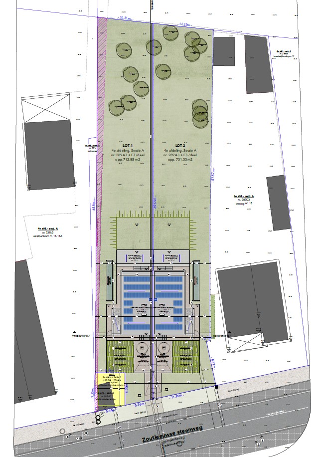 VERGUNDE projectcgrond te koop voor 2 HOB - foto 2