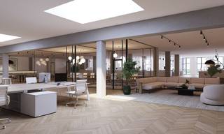 - Kantoor 800m²<br />- Instapklaar<br />- In het historisch centrum<br />- Private ondergrondse parking<br />- <span>Zeer goed bereikbaar met de fiets en openbaar vervoer<br />- Private toegang<br />- 3 grote lichtkoepels<br />- Binnentuin<br />-</span> Ventilatiesysteem D, vloerverwarming via 2 warmtepompen<br />- Ondergrondse parking (optioneel beschikbaar)<br />- Installatie laadpalen mogelijk