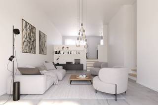 Deze gesloten bebouwing is uitstekend gelegen op een knooppunt van invalswegen en fietsautostrades naar onze hoofdstad. De woning heeft een modern uitzicht: een beige genuanceerde gevelsteen met donkergrijs buitenschrijnwerk en een plat dak vol zonnepanelen. Het perceel meet 193 m², de woonoppervlakte bedraagt 150 m². Op het gelijkvloers vinden we de inkomhal met apart toilet, de leefruimte met open keuken en een wasplaats. Via de vaste trap kom je op de eerste verdieping met 3 slaapkamers, de badkamer, inclusief douche, bad en dubbel lavabomeubel. Er is ook een apart toilet en technische ruimte voorzien. Er is ook een technische ruimte voorzien. Alle kamers  zijn voorzien van vloerverwarming. Deze wordt aangedreven door een ecologische warmtepomp en zonnepanelen waardoor we een negatief E-peil bereiken van maar liefst -21. Voor de woning is er plaats om de wagen te plaatsen. Weet ook dat je de afwerking van de woning volledig zelf kan bepalen onder professionele begeleiding van onze interieurvormgevers. De woning wordt instapklaar opgeleverd. De zuidoost gerichte tuin wordt afgeboord met draadafsluiting. Bij Durabrik ben je zeker van een vaste prijs. Voor meer info, contacteer onze bouwadviseur via 09 280 60 60 of mail naar info@durabrik.be.<br />* Beelden en oppervlaktes zijn indicatief.