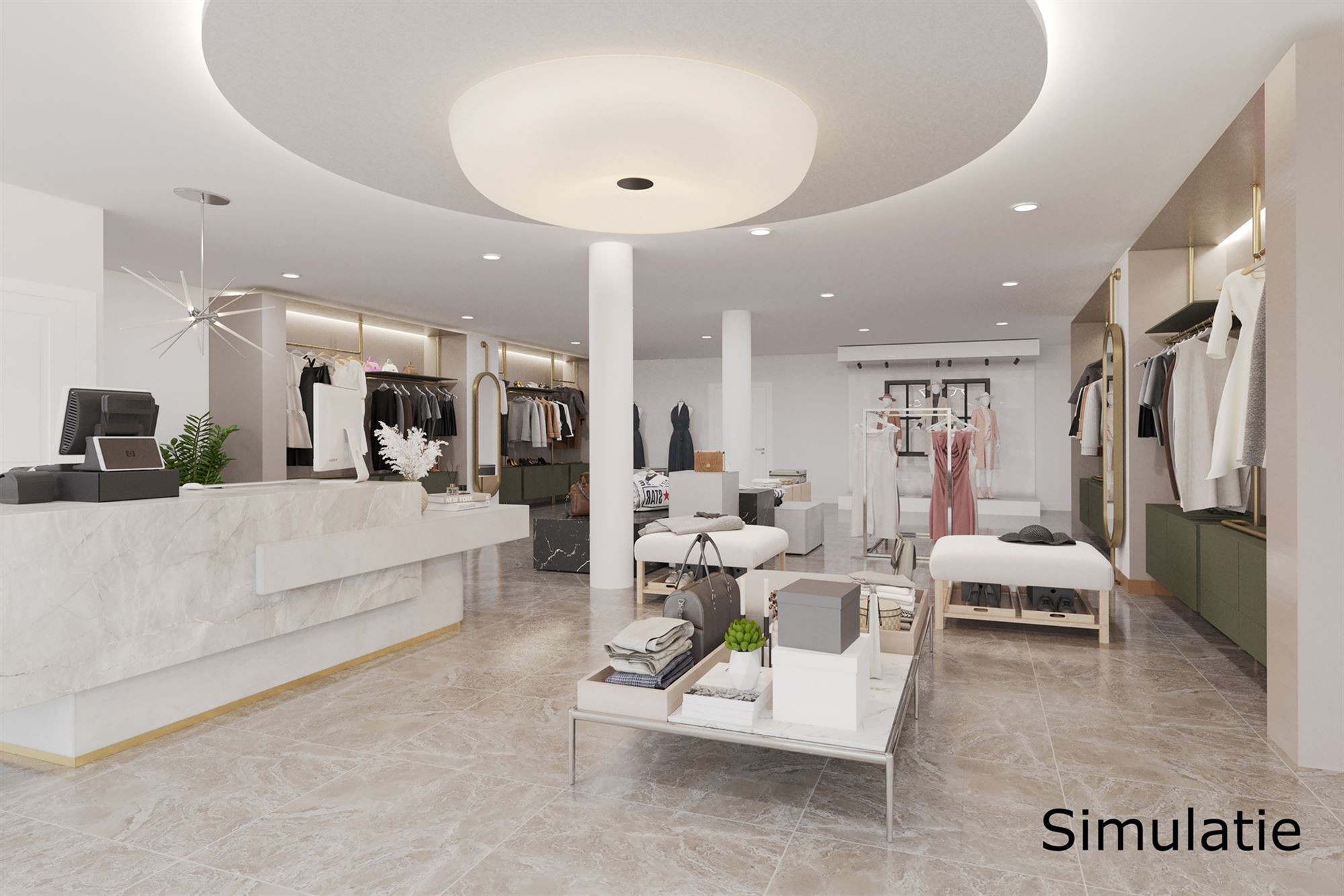 RUIM HANDELSPAND VAN 210M² MET OPEN FLEXIBELE INDELING IN KOERSEL CENTRUM - foto 1