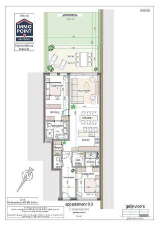 <p>‘Corali’, een exclusief en hedendaags nieuwbouwproject in het hart van Schilde. Dit kleinschalige nieuwbouwproject omvat 9 stijlvol afgewerkte appartementen, elk ontworpen met oog voor detail en een moderne architecturale uitstraling.<br /><br />APPARTEMENT GELIJKVLOERS RECHTS 0.3.<br />116,40 m² bestaande uit inkomhal, leefruimte met open keuken. Terras 23,40 m². <br />2 Slaapkamers, 2 badkamers, apart toilet en berging.<br /><br />Verplicht bij aan te kopen van 1 of meerdere ondergrondse autostaanplaatsen en kelderberging.<br /><br />BUDGETTEN<br />Keukens: € 17.500, - <br />Sanitair: € 10.200,-<br /><br />LEVERANCIERS<br />Sanitair: Desco<br />Keukens: Augustijns keukens<br />Tegels: RG tegel<br /><br />BIJZONDERHEDEN<br />Lift, schrijnwerk 'Reynaers' aluminium, videofoon, individuele vloerverwarming via warmtepomp, ventilatietype “D”, zonnepanelen.<br /><br />POSITIEVE ASPECTEN<br />Energielabel “A”<br />Zéér veel lichtinval<br />Ruime afwerkingsbudgetten voorzien<br />Gelegen in het centrum van Schilde<br />Grondaandeel en constructie mogelijk aan 6% BTW<br />Betaling slechts bij oplevering (geen Wet Breyne)!<br /><br />TOTAAL PRIJS 6% BTW<br />€ 520.428<br />+ € 31.226 BTW 6%<br />__________<br />€ 551.654 *<br /><br />OF<br /><br />TOTAAL PRIJS 21% BTW<br />€ 520.428<br />+ € 109.290 BTW 21%<br />__________<br />€ 629.718 *<br />* Prijzen exclusief notariskosten en aansluitingskosten nutsvoorzieningen.<br />* Prijzen exclusief aandeel in de kosten voor de basisakte: Deze bedragen € 850 incl. BTW per appartement.</p>
<p><strong> </strong></p>