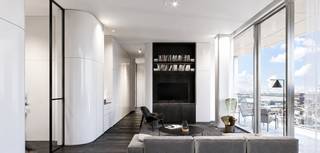Dit afgewerkte Serenity-appartement op de 24e verdieping combineert 146 m² woonoppervlakte met 2 slaapkamers en 2 badkamers. De hoogwaardige afwerking en royale raampartijen creëren een verfijnd interieur waarin licht en uitzicht centraal staan. Een exclusieve, instapklare stadsresidentie op een iconische locatie in hartje Antwerpen.