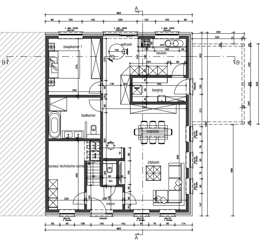 HALFOPEN NIEUWBOUWWONING MET 3 SLPKS OP 374M² - foto 4