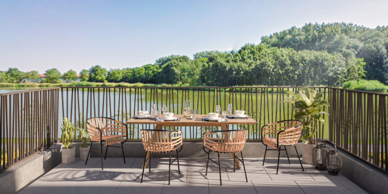 Lichtrijk doorkijkappartement op de eerste verdieping met terras en uitzicht op het water - foto 1