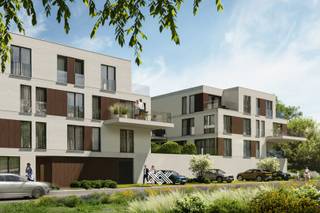 Dit tweeslaapkamer appartement van 86,9 m² op het tweede verdiep beschikt over een inkomhal, een lichtrijke leef- en eetruimte met open keuken...