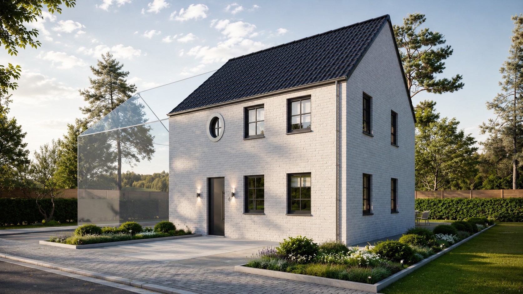 À vendre, terrain orienté sud-ouest pour une maison trois façades sur 722 m² à Ellezelles. - photo 5
