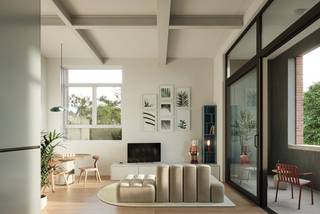 Met trots stellen wij u fase 2 in Parkresidentie Stadsterras voor. Deze fase omvat de reconversie van de Sint-Lutgardisschool naar eigentijdse appartementen die beschikken over alle modern comfort. Een unieke kans om te wonen achter één van de meest karaktervolle en bekendste gevels van Mortsel! Uiteraard met alle troeven van leven in het stadscentrum alsook de rust en groen karakter van park Oude God. In deze fase worden er 19 appartementen en 6 duplex woningen gerealiseerd.  Appartementen met 1 slk van 54 m² tot 76 m²; 2 slk appartementen van 85 m² tot 112 m² en 3 slk appartementen van circa 120 m². De loftwoningen beschikken over 2 of 3 slaapkamers en hebben een bewoonbare oppervlakte tot 159 m², allen voorzien van ruime, zonnige terrassen, grote glaspartijen, plafondhoogtes tot 4 meter, doorgedreven isolatie, regenwaterrecuperatie, ventilatiesysteem, individuele vloerverwarming met warmtepomp, enz. Inspraak in afwerking mogelijk. Ondergrondse parking, fietsenstallingen en kelderbergingen mogelijk. Voorziene oplevering lente 2028. Het project komt deels in aanmerking voor het verlaagd BTW-tarief van 6 % (ook voor investeerders!). Kijk op www.immopatio.be voor meer informatie of contacteer ons voor een vrijblijvende informatiebrochure.