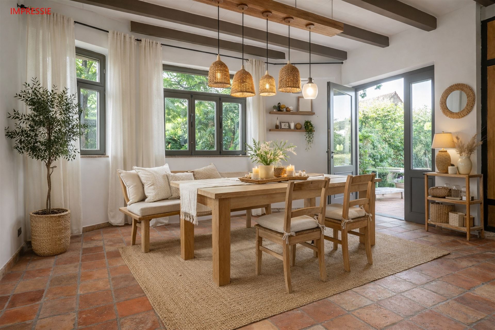 Maison de campagne avec 4 chambres, pool house et piscine - photo 5