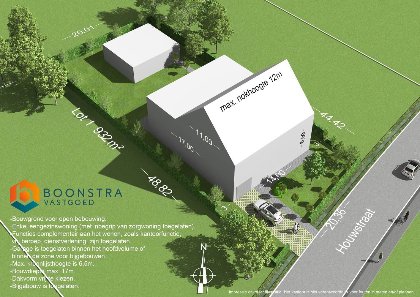 Bouwgrond voor open bebouwing op een perceel van 932m² - foto 1