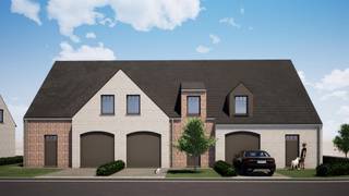 In de Aardewerkersstraat (een nieuwe straat aansluitend op de Koordendraaiershoek) vinden we ter hoogte van nummers 9-11 deze landelijke/pastoriestijl nieuwbouwwoningen terug op perceeloppervlaktes vanaf 212m² tot 353 m². De woningen worden gekenmerkt door hun praktische indeling en hun oase aan rust. Deze rust wordt gewaarborgd door het feit dat de woningen in een doodlopende straat gelegen zijn. Doch liggen de woningen op wandelafstand van de Jonkershovestraat, één van de hoofdstraten van Houthulst waar er tal van supermarkten zijn (Carrefour, Okay), maar ook bakkers, broodjeszaken, kledingwinkels, sport -en vrijetijdscentrums, … <br /><br />Deze hedendaagse gesloten woning met lotnummer 6 ligt op een perceel van 212 m², waarvan zo'n 87,5 m² bebouwd. Deze woning heeft een bewoonbare oppervlakte van zo'n 160,86 m². Deze woning is op de gelijkvloerse verdieping voorzien van een inkomhal met apart toilet en een bergruimte, een ruime leefruimte met open ingerichte keuken, een was -en bergruimte en een inpandige garage. Op de eerste verdieping bevinden er zich 3 slaapkamers, waarvan 1 met dressing, een badkamer en een mooie nachthal met apart toilet. Bovendien bevat deze woning een mooie tuin. (Vg, Wg, Gmo, Gvkr, Vv) ~ E-peil: max E30 ~ Ref. OU25949<br /><br />Vraag gerust naar ons lastenboek en plannen op kantoor!<br /><br />Voor meer uitleg maken wij graag met u een afspraak voor een persoonlijk gesprek! Tot binnenkort? Residentie Vastgoed<br /><br />Residentie Vastgoed treedt niet op als bemiddelaar maar als verkoper van het onroerend goed