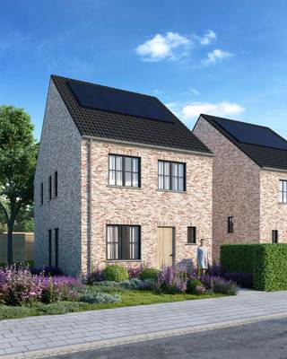 INDELING VAN DE WONING<br /><br />GELIJKVLOERS<br /><br />- Inkomhal- Gastentoilet- Leefruimte met open keuken- Trap naar boven- Berging/wasplaats- Carport<br />EERSTE VERDIEP<br /><br />- Nachthal met zolderluik- Apart toilet- Badkamer- 3 slaapkamers<br />ZOLDERVERDIEP<br /><br />- Zolderruimte<br />Afbeeldingen zijn steeds illustratief en contractueel niet bindend.<br /><br />De koper heeft deels nog inspraak in de stijl en afwerking van de woning voor zover deze zaken niet werden vastgelegd door vergunning of bestelling van materialen.<br /><br />TIP: Hoe sneller U beslist in de bouwfase, des te meer inspraak U heeft in de keuze van materialen en/of afwerking.<br /><br />ECO-uitvoering dat voldoet aan strenge energienormen.<br /><br />- Zonnepanelen- Doorgedreven isolatie- Warmtepomp i.p.v. gas- Vloerverwarming- Ventilatie D- Max. E-peil = 30- Elektriciteitsaansluiting : 3 fasen