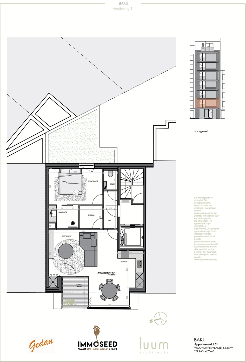Appartement te koop in Oostende met 1 slaapkamer - foto 2